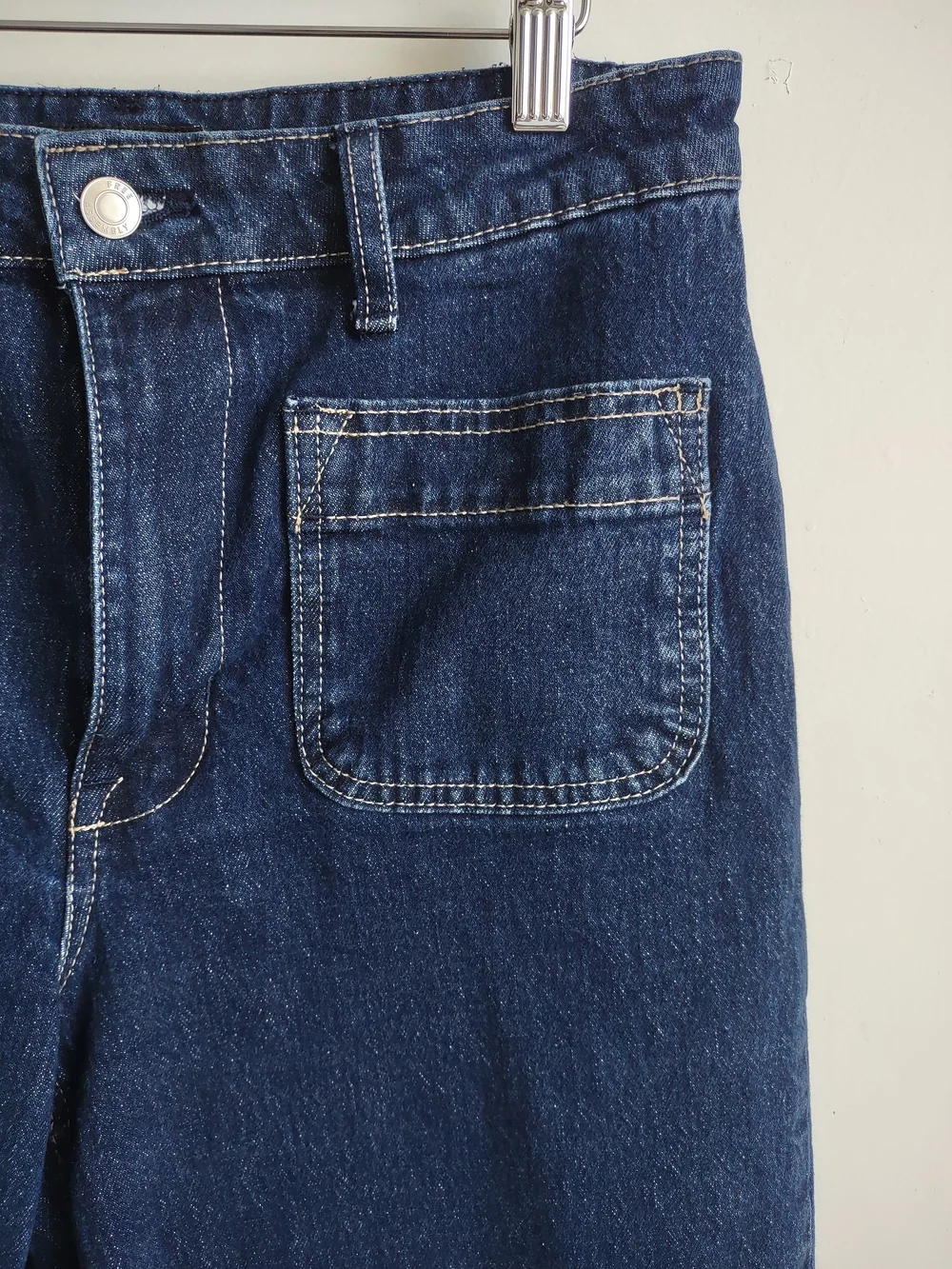 Dark Blue Denim Pants - Picture 2 of 3